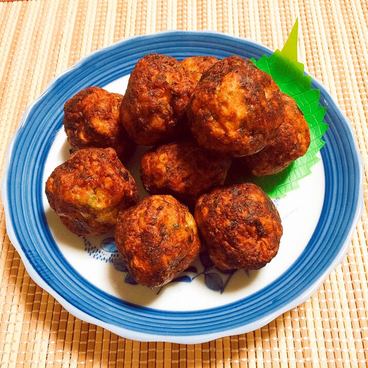 包丁は使いません！はんぺんと鶏ひき肉のふんわり揚げ